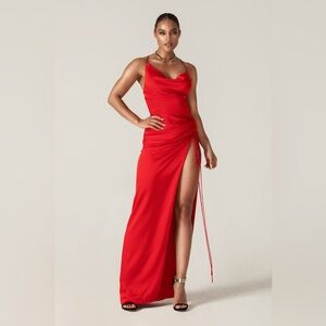 Brand new, never worn Alieva “Reva” Red Dress